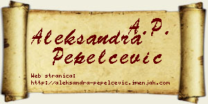 Aleksandra Pepelčević vizit kartica